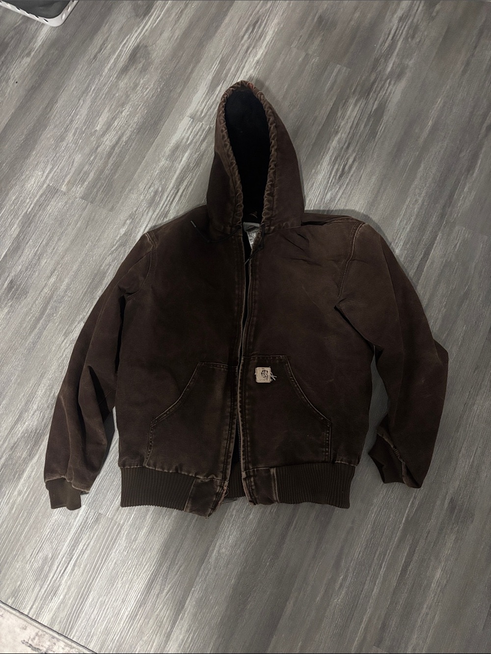 Vintage Carhartt Dark Brown Hooded Jacket